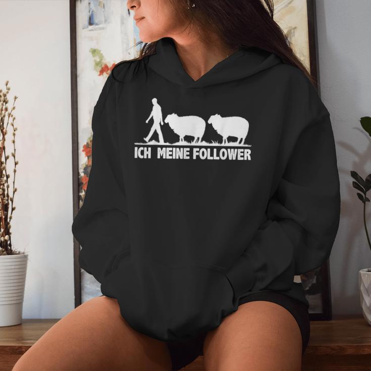 Meine Follower Sheep Saying Shepherd Farmer Woman Kapuzenpullover für Damen Geschenke für Sie