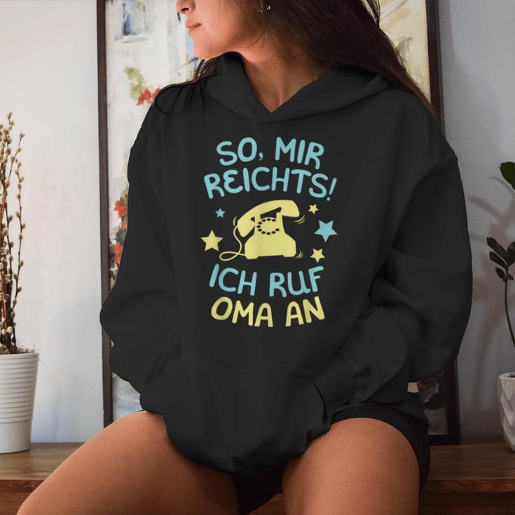 Mir Reichts Ich Ruf Oma An Grandchildren Saying Grandson Children's Kapuzenpullover für Damen Geschenke für Sie