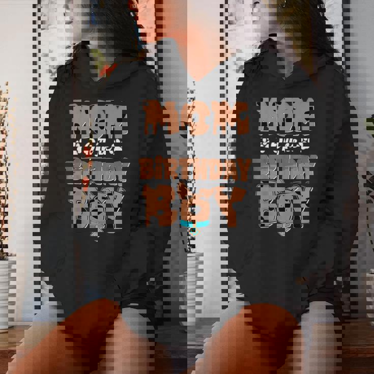 Mom And Dad Birthday Boy Dog Family Matching Women Hoodie Gifts for Her