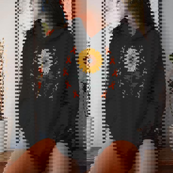 Multiple Sclerosis Awareness Sunflower Ms Warrior Support Sudadera con capucha para mujer Regalos para ella