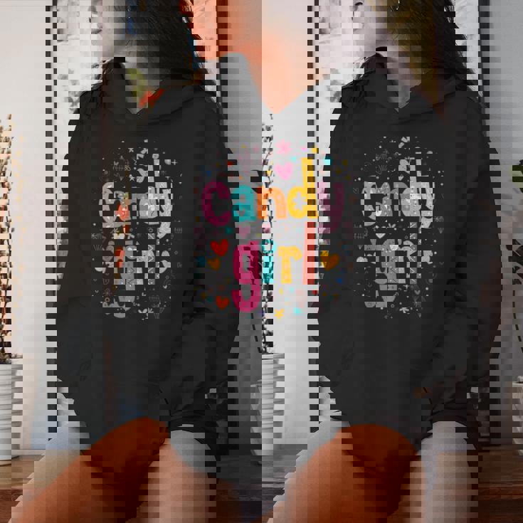 Nette Süßigkeiten Liebe Mädchen Süßigkeiten Süßigkeiten Kapuzenpullover für Damen Geschenke für Sie
