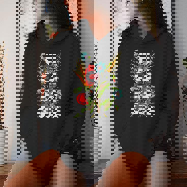 Nicaragua Flores Nicaragüenses Flores Nicaraguense Floral Sudadera con capucha para mujer Regalos para ella