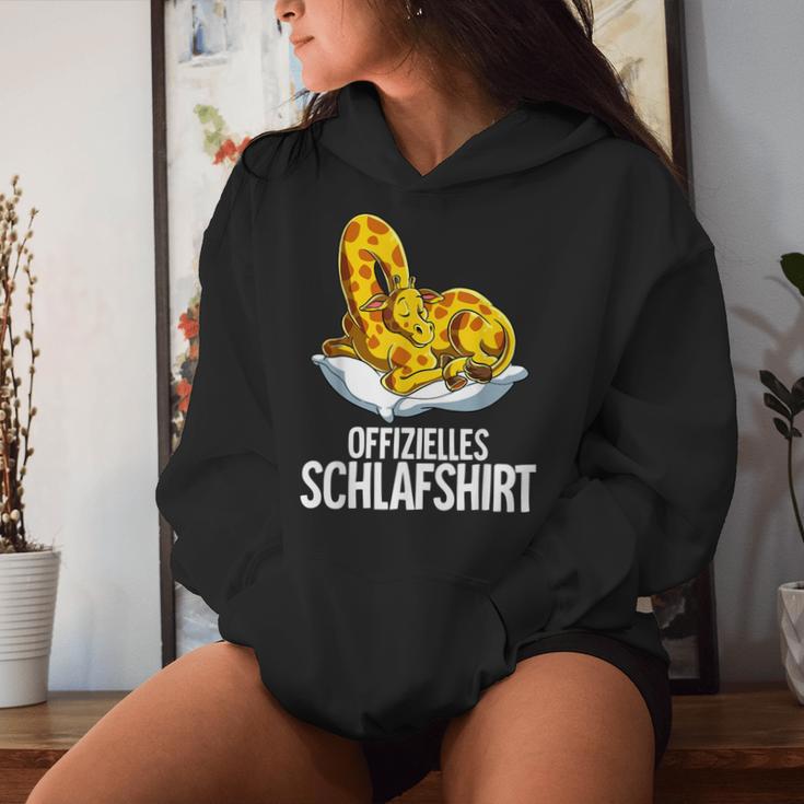 Official Giraffe Sleep Kapuzenpullover für Damen Geschenke für Sie