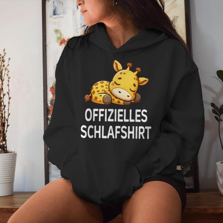 Official Sleep Giraffe Pyjama Kapuzenpullover für Damen Geschenke für Sie