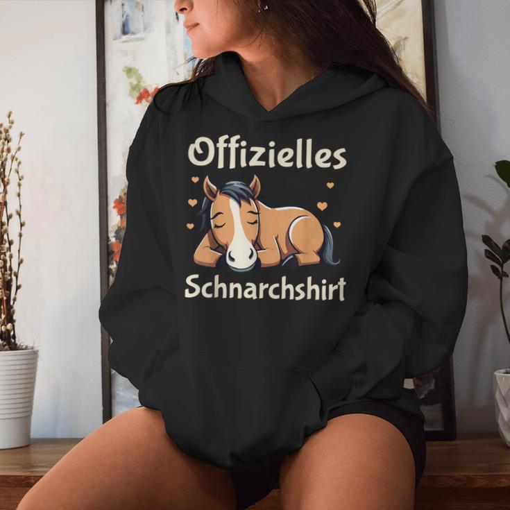 Official Snoring Pyjamas Horse Sleep Kapuzenpullover für Damen Geschenke für Sie