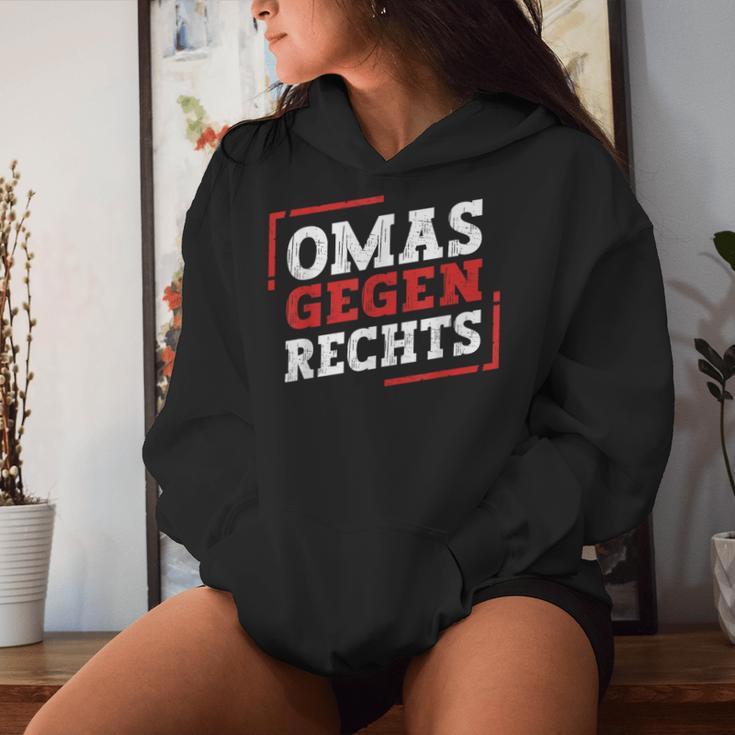 Omas Gegen Rechts Antirassismus Kapuzenpullover für Damen Geschenke für Sie