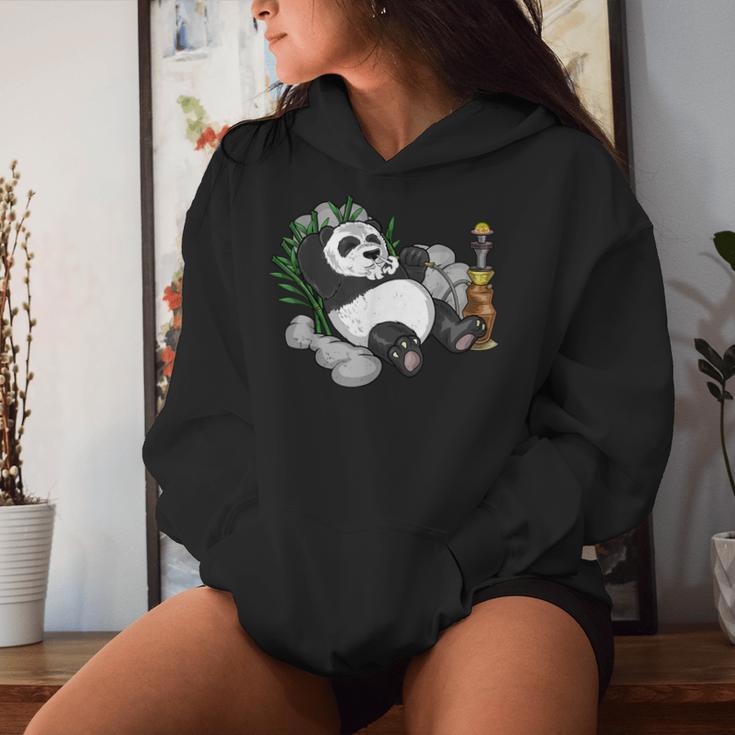 Panda Arabic Hookah Nargileh Shisha Panda Bear Kapuzenpullover für Damen Geschenke für Sie