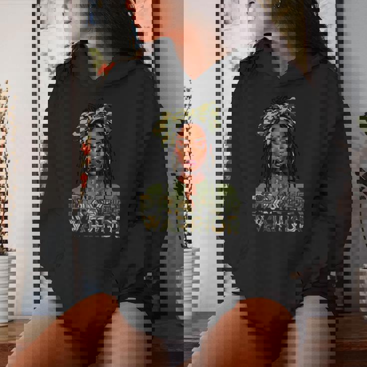 Prayer Warrior Locs Christian Black Woman Camo Bandana Women Hoodie Gifts for Her