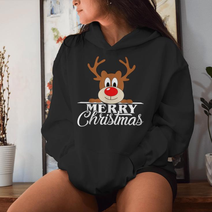 Reindeer Cute Christmas Jumper Cute Women's Kapuzenpullover für Damen Geschenke für Sie