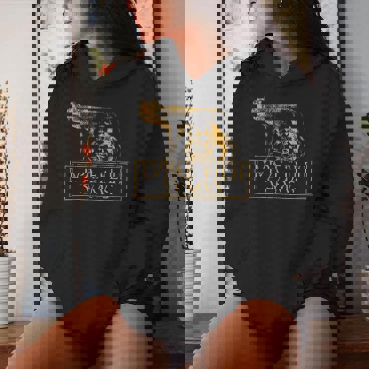 Roma Lupa Cita Del Imperio Romano Antigua De Roma Sudadera con capucha para mujer Regalos para ella