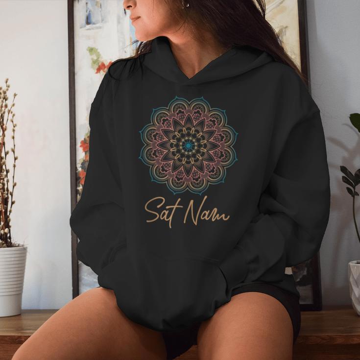 Sat Nam Mandala Kundalini Yoga Kapuzenpullover für Damen Geschenke für Sie