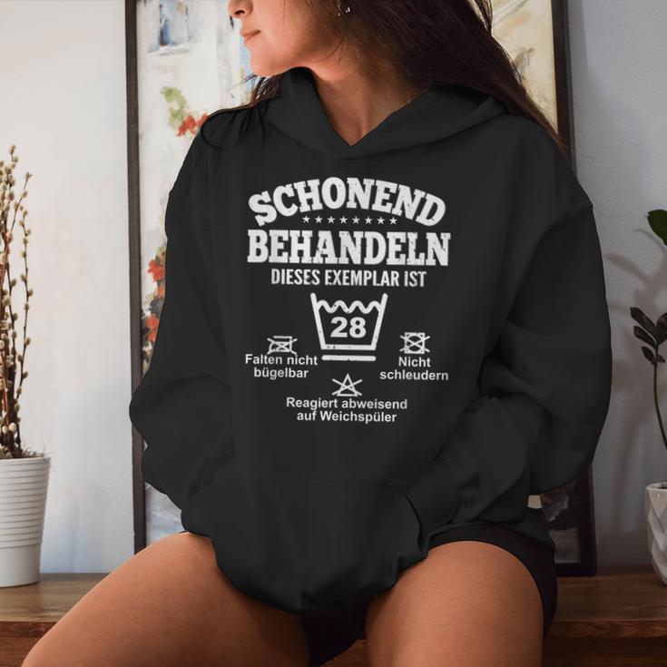 Schonend Behandeln 28 Birthday Man Woman Decoration 28 Years Kapuzenpullover für Damen Geschenke für Sie