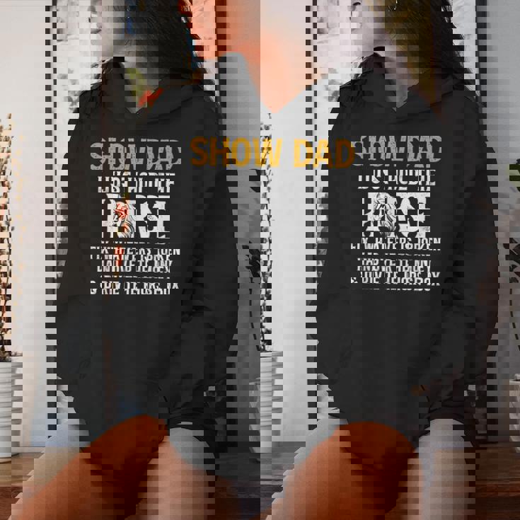 Show Dad Definition Equestrian Dad Horse Show Dad Women Hoodie Gifts for Her
