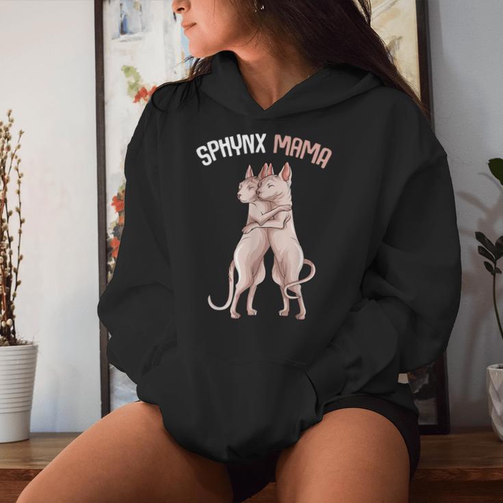 Sphynx Mama Cat Sphinx Naked Cat Cat Lovers S Kapuzenpullover für Damen Geschenke für Sie