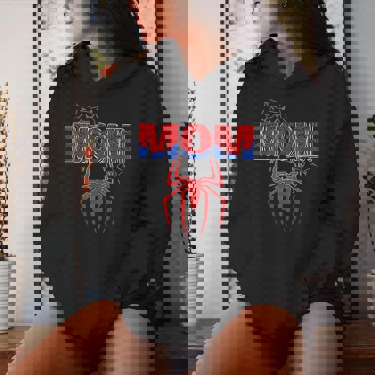 Spider Mom Family Birthday Boy Retro Mother's Day Women Hoodie Gifts for Her