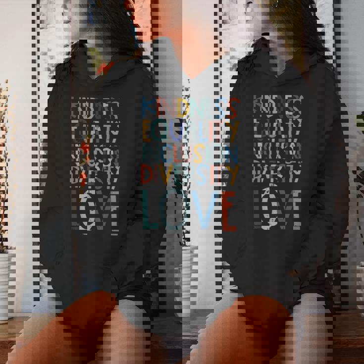 Teacher Kindness Equality Inclusion Love Sped Men Women Hoodie Gifts for Her