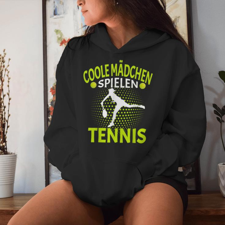 Tennis Player Cool Girls Playing Tennis Kapuzenpullover für Damen Geschenke für Sie