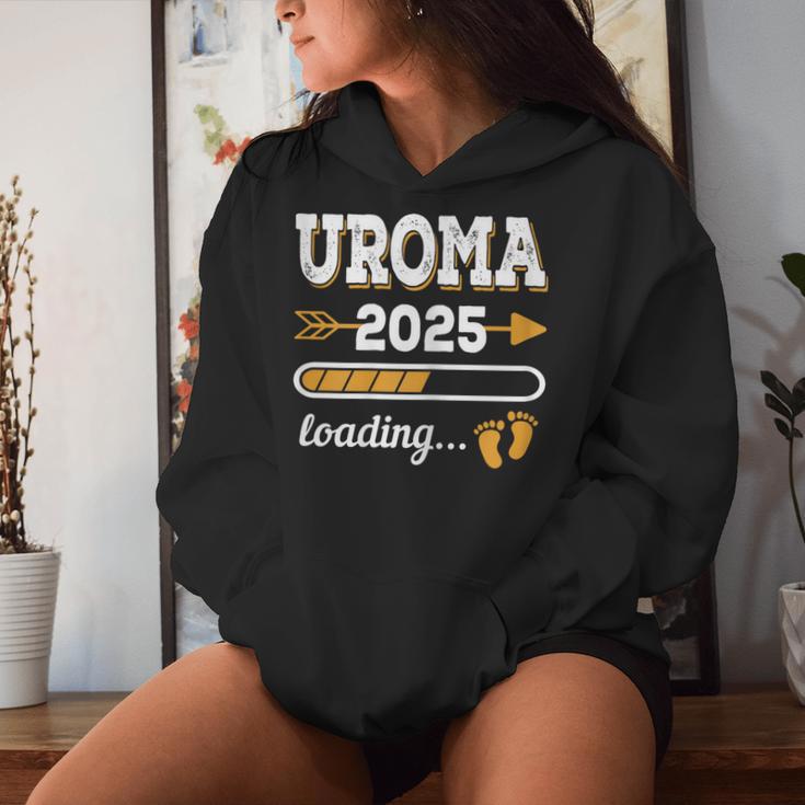 Uroma 2025 Loading Future Great Grandmother 2025Intage Kapuzenpullover für Damen Geschenke für Sie