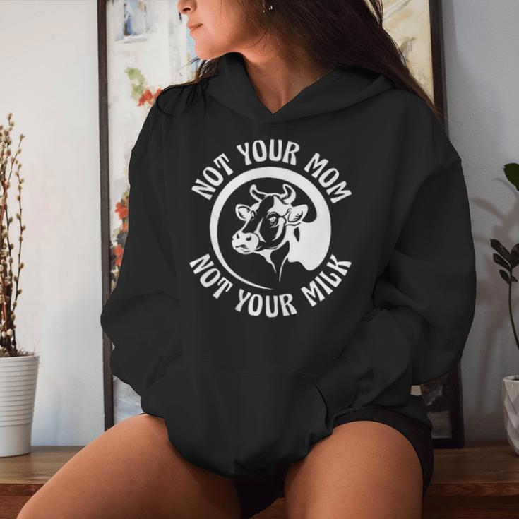 Vegan Plant-Based Not Your Mom Not Your Milk Kapuzenpullover für Damen Geschenke für Sie