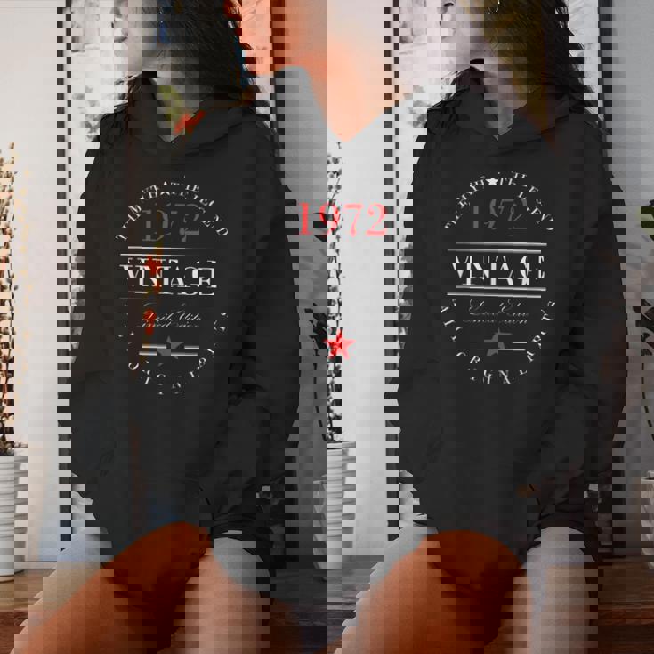 Vintage 1972 Original 53 Cumpleaños 53 Años Hombre Sudadera con capucha para mujer Regalos para ella