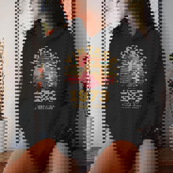 Vintage 1973 Made In 1973 48Th Birthday 48 Years Sudadera con capucha para mujer Regalos para ella