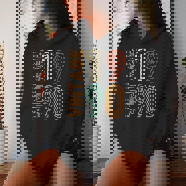 Vintage 1990 35Th Birthday 35 Years Old For Women Sudadera con capucha para mujer Regalos para ella