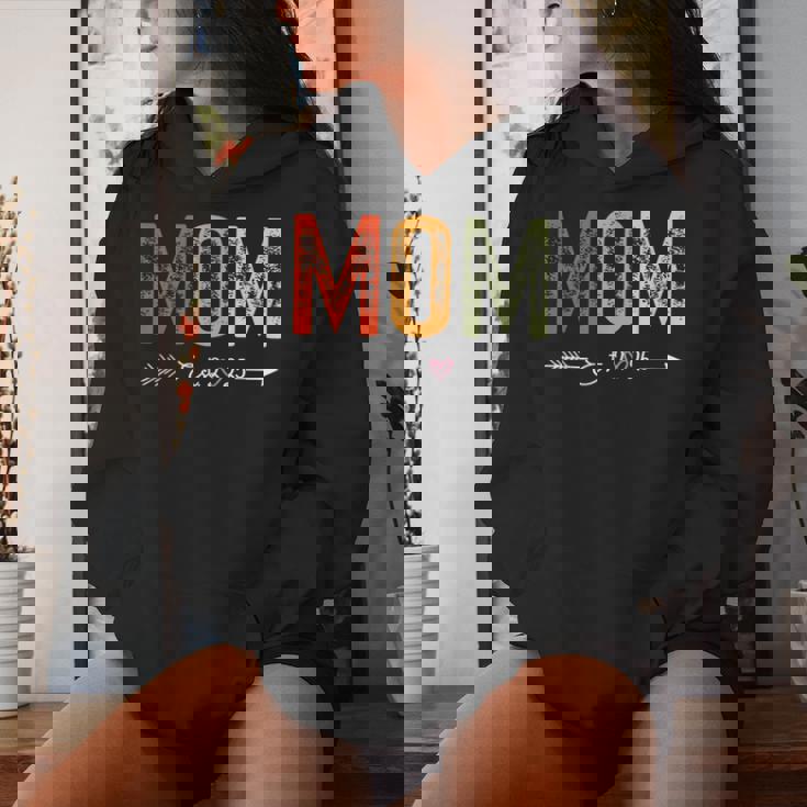 Vintage Mom Est 2025 Promoted To Mommy Mother's Day 2025 Sudadera con capucha para mujer Regalos para ella