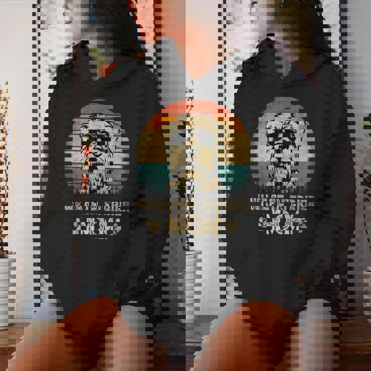 Vintage Wheaten Terrier Mom Dog Lovers Mother's Day Women Hoodie Gifts for Her