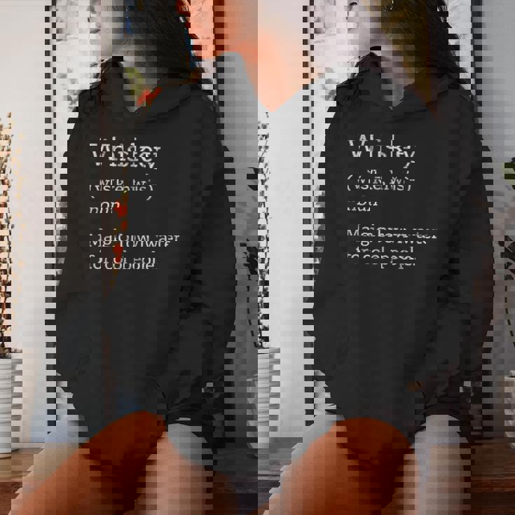Vintage Whiskey Drinkers Definition Of Whisky Sudadera con capucha para mujer Regalos para ella