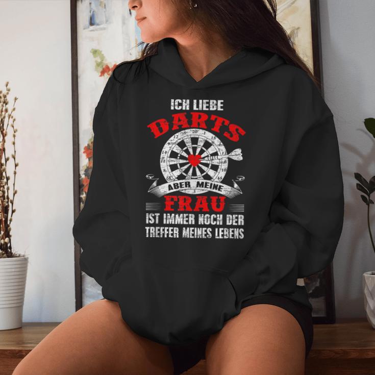 My Wife Is The Hit Of My Life Darts Kapuzenpullover für Damen Geschenke für Sie