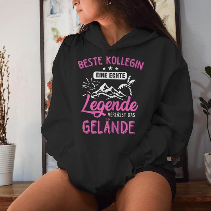 Women's Beste Kollegin Eine Legendeerleaves Das Gelände Kapuzenpullover für Damen Geschenke für Sie