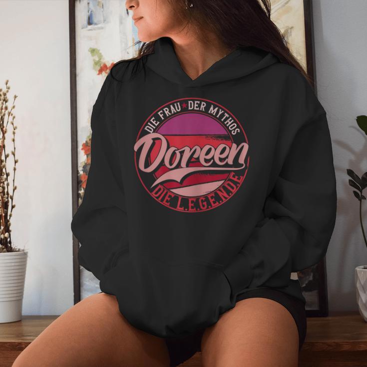 Women's Doreen The Woman Of Mythos The Legend First Name S Kapuzenpullover für Damen Geschenke für Sie