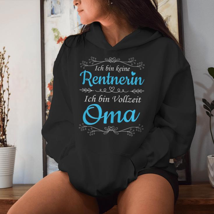 Women's Ich Bin Keine Rentnerin Ich Binollzeit Oma Rente Ruhestand Kapuzenpullover für Damen Geschenke für Sie