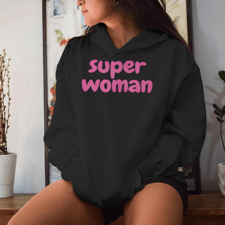 Women's Super Woman Kapuzenpullover für Damen Geschenke für Sie