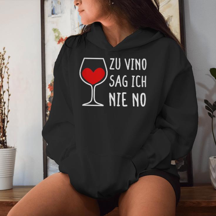 Women's Zuino Sag Ich Nie No Wine Drinker Women's Decorative Winemaker Wine Kapuzenpullover für Damen Geschenke für Sie