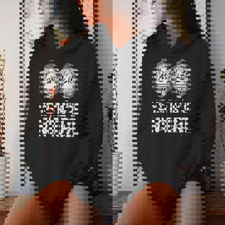Yes Are Natural Juego De Rol De Humor De Cuello Sudadera con capucha para mujer Regalos para ella