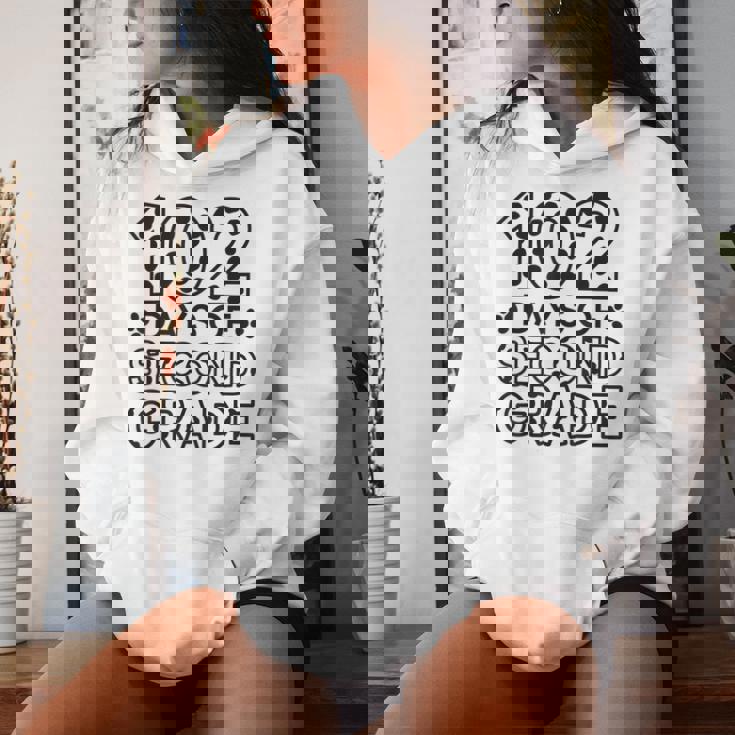 102 Day Of 2Nd Grade Dalmatian Dog Lovers Student Or Teacher Women Hoodie Gifts for Her