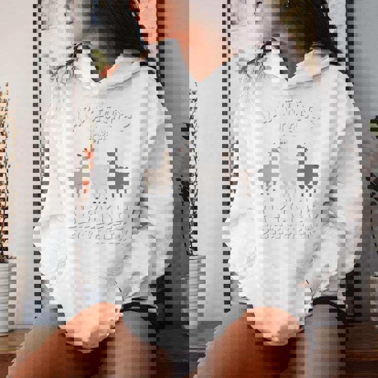 Alpaca And Llamas Mir Reichts Ich Geh Alpacas Stroke Kapuzenpullover für Damen Geschenke für Sie