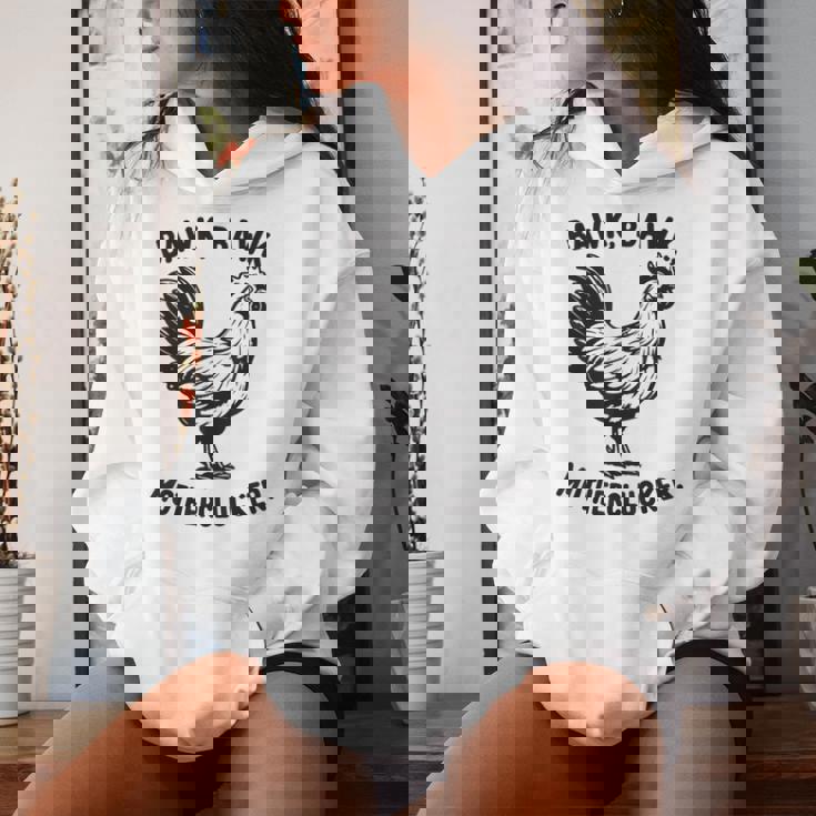 Chicken Bawk Mother Clucker Chicken Mom Chicken Dad Women Hoodie Gifts for Her