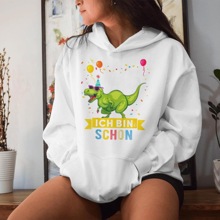 Children's 5 Years Birthday Dinosaur Boys Girls Dino Kapuzenpullover für Damen Geschenke für Sie