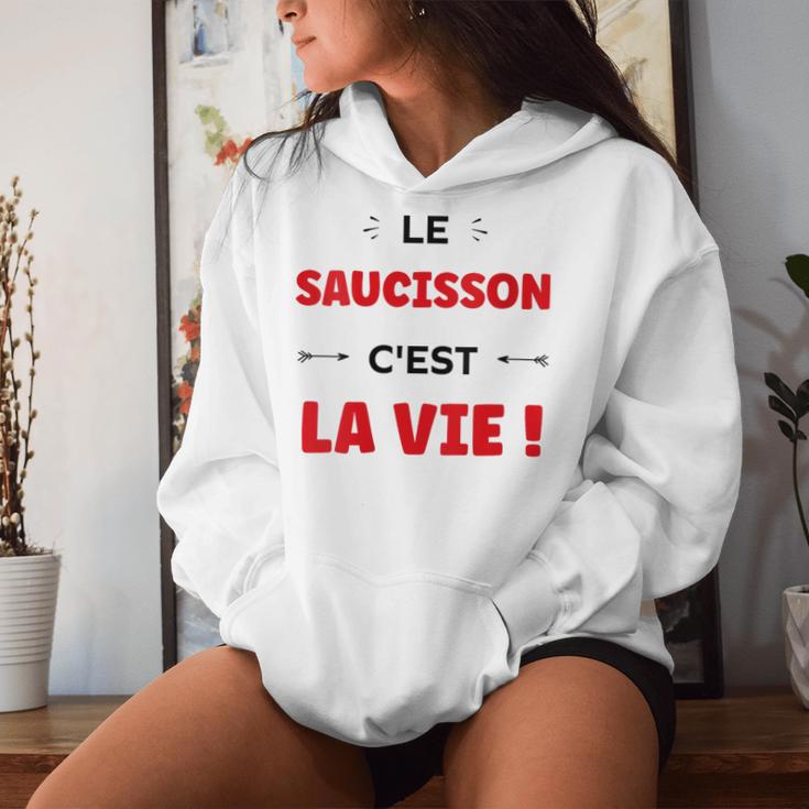 Citation Drole Le Saucisson C'est Laie Humour Saucisson Sweat à capuche femme Cadeaux pour elle