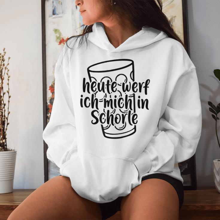 Heute Werf Ich Mich In Schorle Dubbeglas Palatinate Wine Festival Kapuzenpullover für Damen Geschenke für Sie