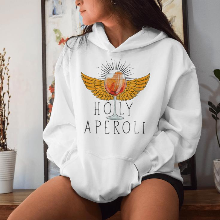 Holy Aperoli God Wine Glasses Saying Kapuzenpullover für Damen Geschenke für Sie