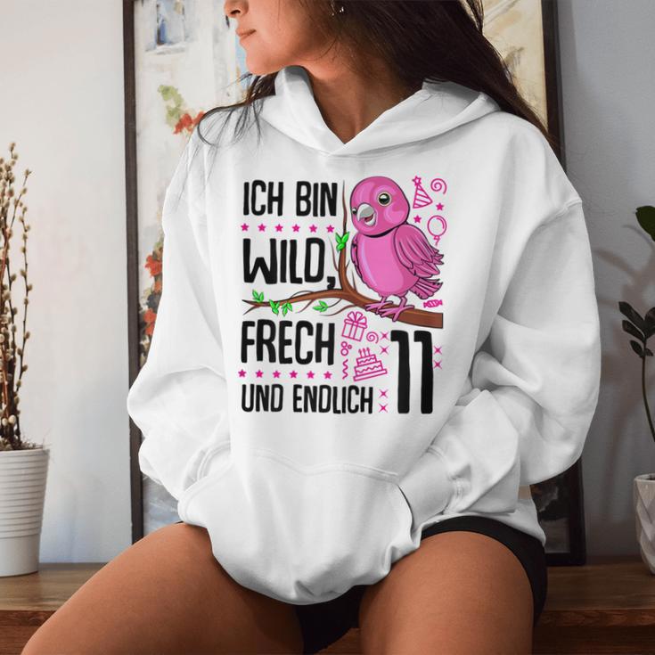 Ich Bin Wild Cheeky Und Endlich 11 Years 11Th Birthday Girl Kapuzenpullover für Damen Geschenke für Sie