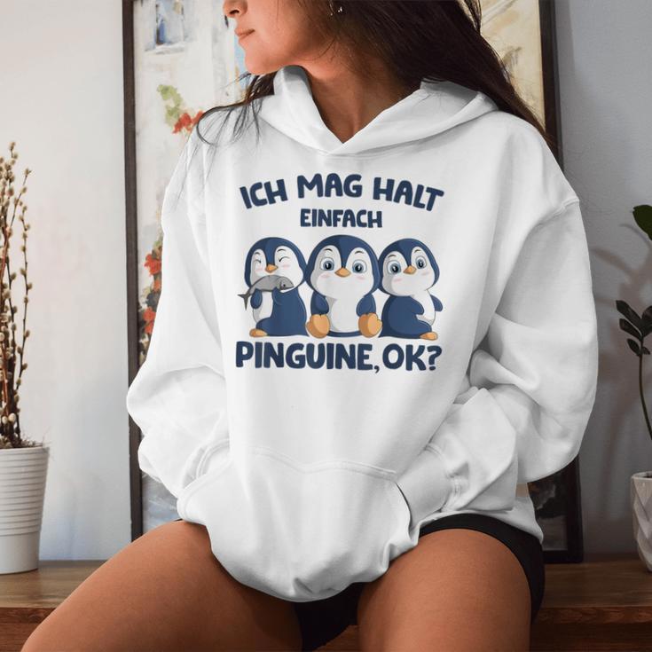 Ich Mag Halt Penguins Girls Children Women's Penguin Kapuzenpullover für Damen Geschenke für Sie