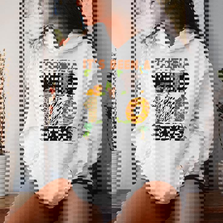 Its Been A Wild 100 Day Of School Animal Boys Girls Students Women Hoodie Gifts for Her