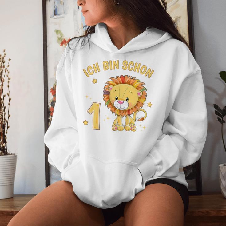 Kinder 1 Jahr Alt 1 Geburtstag Junge Mädchen Niedlicher Löwe Kapuzenpullover für Damen Geschenke für Sie