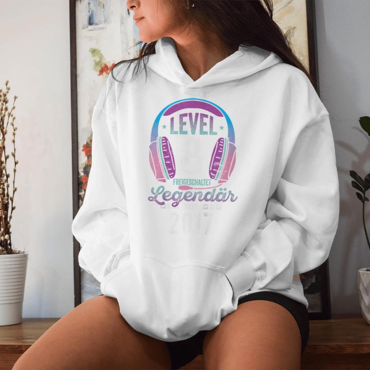 Kinder Level 8 Jahre Mädchen Geburtstag Gamer Girl Zockerin 2017 Kapuzenpullover für Damen Geschenke für Sie