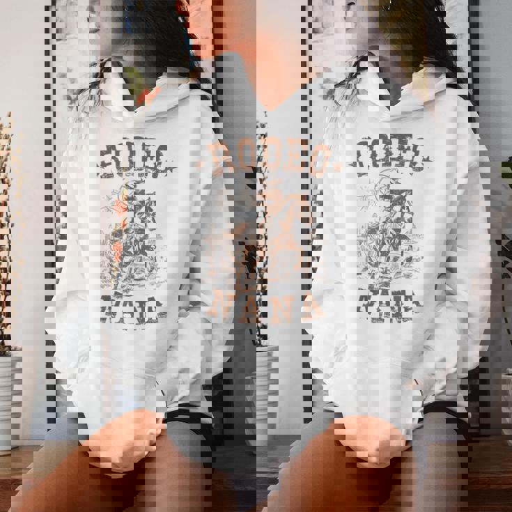 Rodeo Nana Western Cowboy Family Matching Mother's Day Women Hoodie Gifts for Her