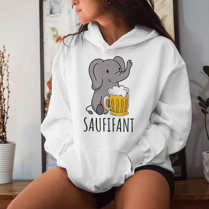 Saufifant Beer Drinker Saufen Party Saying Kapuzenpullover für Damen Geschenke für Sie